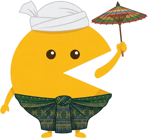 CL&GLOBAL mascot in Myanmar costume